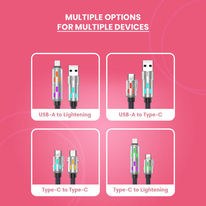 كابل شحن USB متعدد 4 في 1